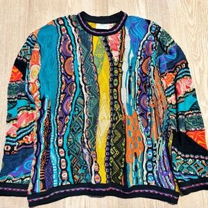 COOGI Multicolor Vibrant Crewneck Sweater AUTHENTICATED size XL